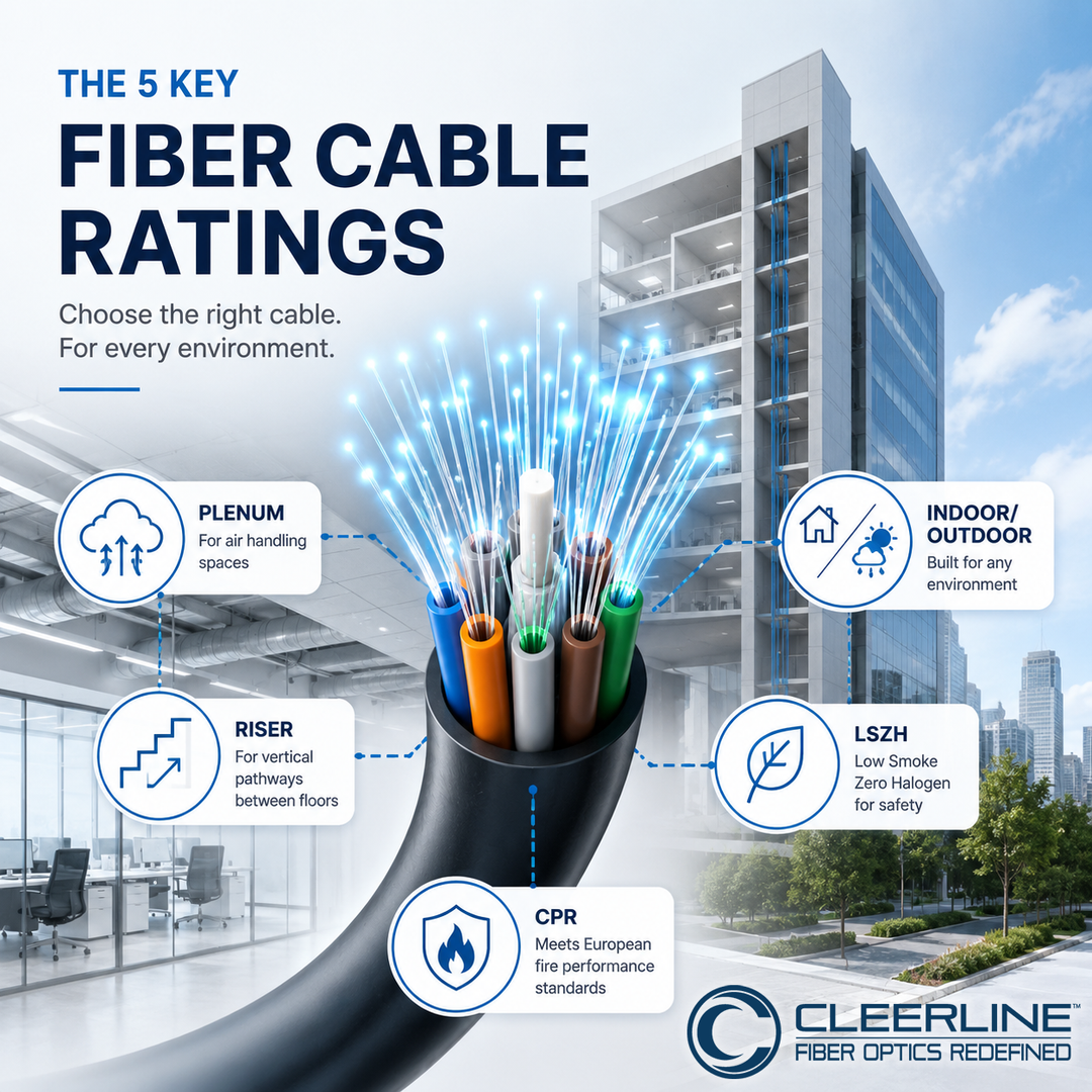 Understanding Fiber Cable Ratings: Plenum, Riser, LSZH, CPR, Indoor/Ou ...