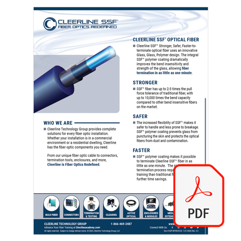 Cleerline SSF Fiber Intro Brochure