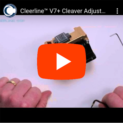 Adjusting the V7+ Cleaver for Use with SSF Fiber