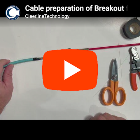 Preparing Breakout Fiber for Installation