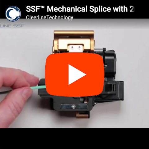 Installing a Mechanical Splice with 2mm or 3mm Jacketed Fiber