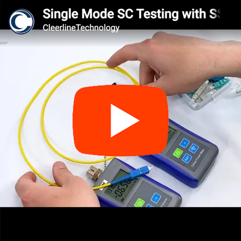Testing Single-Mode SC Connections with the SSF-TKITE-100