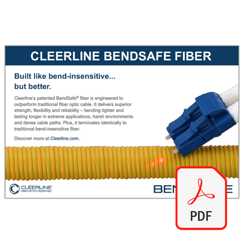 Cleerline BendSafe Fiber Counter Card