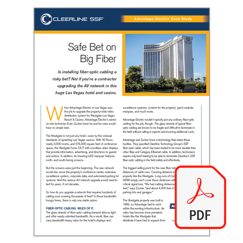 Case Study: Safe Bet on Big Fiber