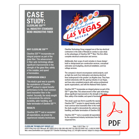 Case Study: Cleerline SSF vs. Industry Bend-Insensitive Fiber