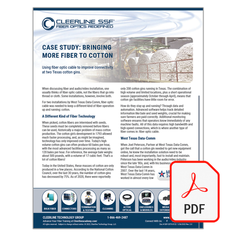 Case Study: Bringing More Fiber to Cotton