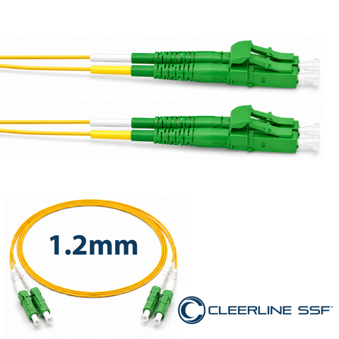 LC APC to LC APC Duplex 1.2mm Patch Cables - SSF