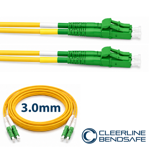 LC APC to LC APC Duplex 3.0mm Patch Cables - BendSafe