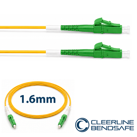 LC APC to LC APC Simplex 1.6mm Patch Cables - BendSafe