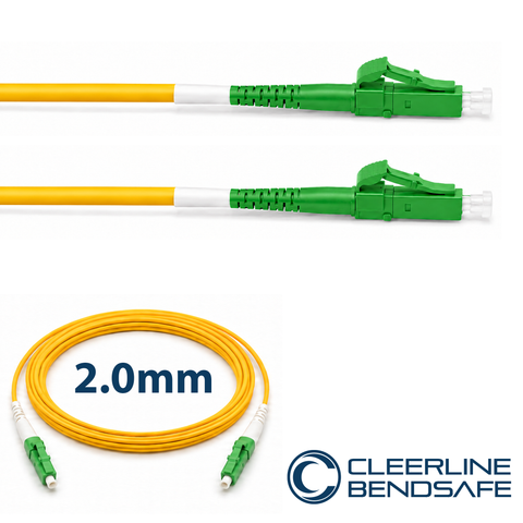 LC APC to LC APC Simplex 2.0mm Patch Cables - BendSafe