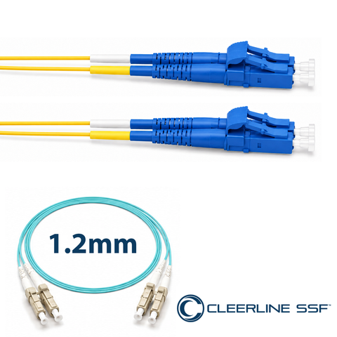 LC to LC Duplex 1.2mm Patch Cables - SSF