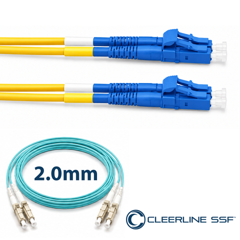 LC to LC Duplex 2.0mm Patch Cables - SSF