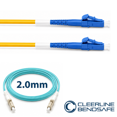 LC to LC Simplex 2.0mm Patch Cables - BendSafe