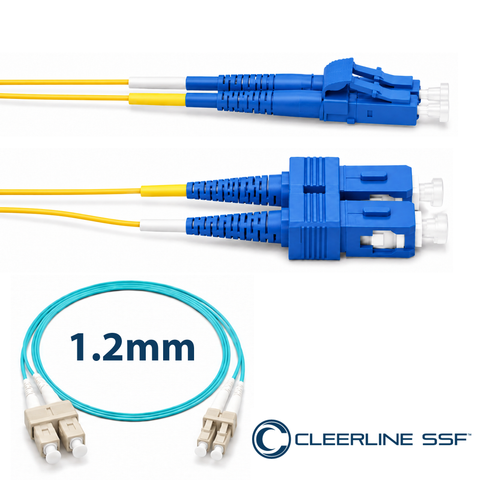 LC to SC Duplex 1.2mm Patch Cables - SSF