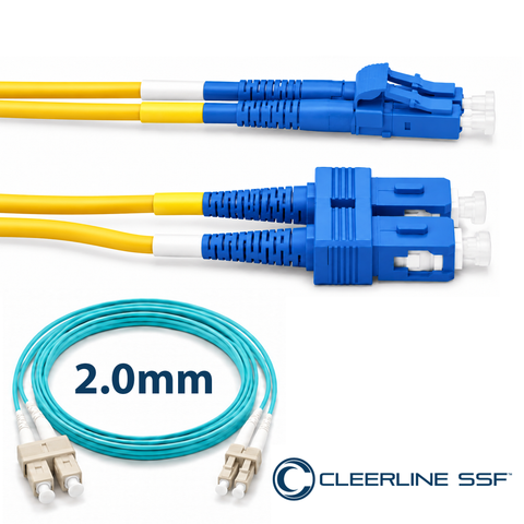 LC to SC Duplex 2.0mm Patch Cables - SSF