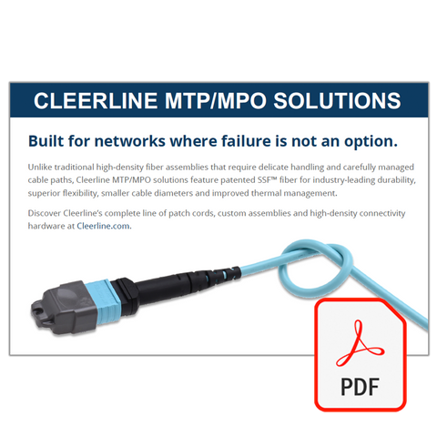 Cleerline MTP/MPO Solutions Counter Card