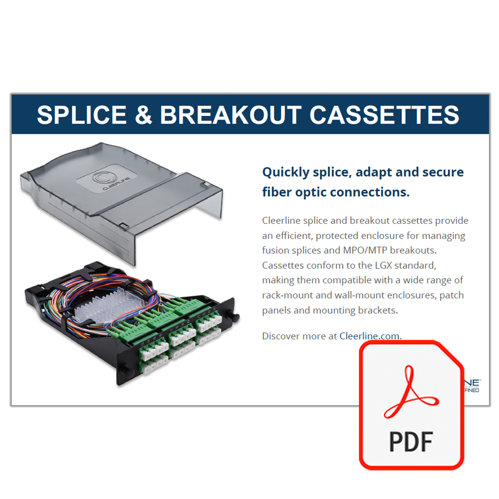 Cleerline Splice & Breakout Cassette Counter Card – Cleerline ...