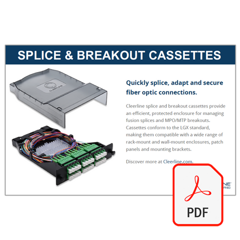 Cleerline Splice & Breakout Cassette Counter Card