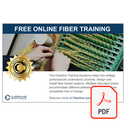 Cleerline Training Academy Counter Card