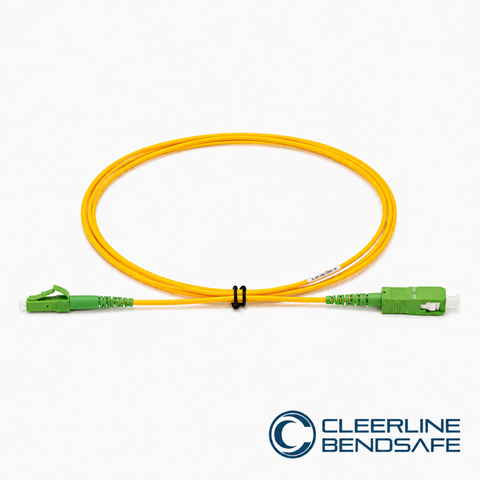 LC APC to SC APC Simplex 1.6mm Patch Cables - BendSafe