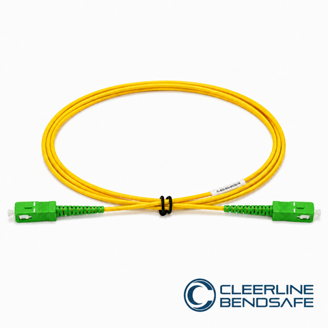 SC APC to SC APC Simplex 2.0mm Patch Cables - BendSafe