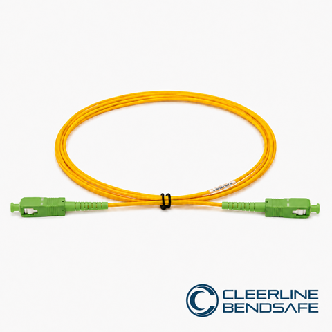 SC APC to SC APC Simplex 1.6mm Patch Cables - BendSafe