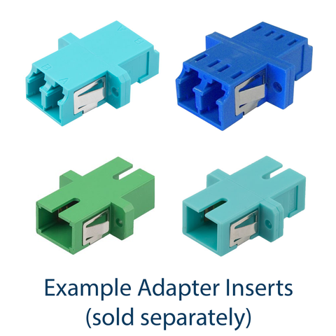 Fiber Enclosure - Indoor/Outdoor Plastic Wall-Mount for 4 Adapters