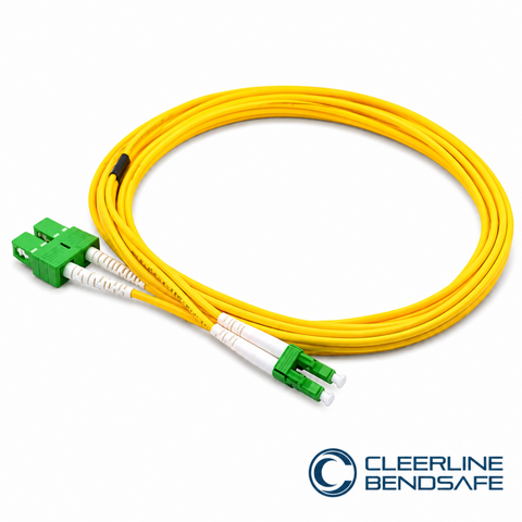 LC APC to SC APC Duplex 2.0mm Patch Cables - BendSafe