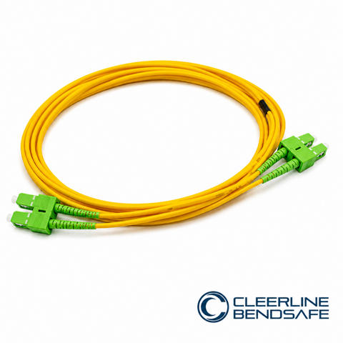 SC APC to SC APC Duplex 2.0mm Patch Cables - BendSafe