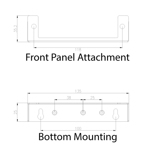 LGX Plate & Splice Cassette Mounting Bracket