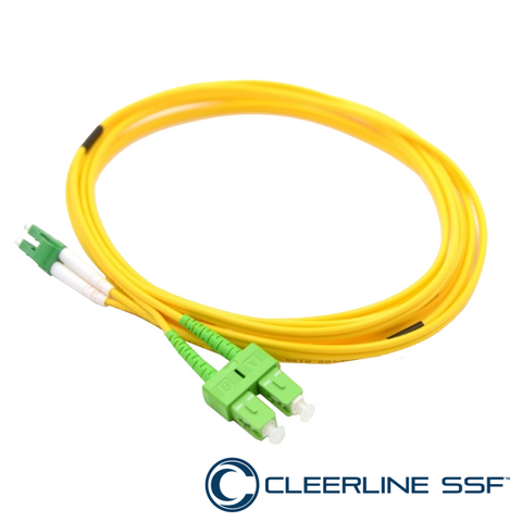 LC APC to SC APC Duplex 2.0mm Patch Cables - SSF