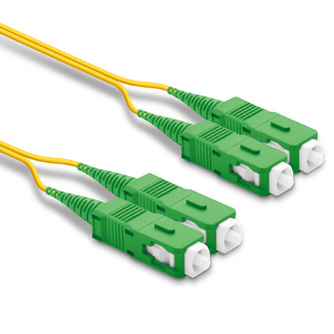 SC APC to SC APC Duplex 2.0mm Patch Cables - SSF