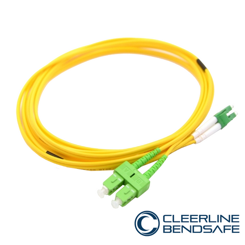 LC APC to SC APC Duplex 3.0mm Patch Cables - BendSafe