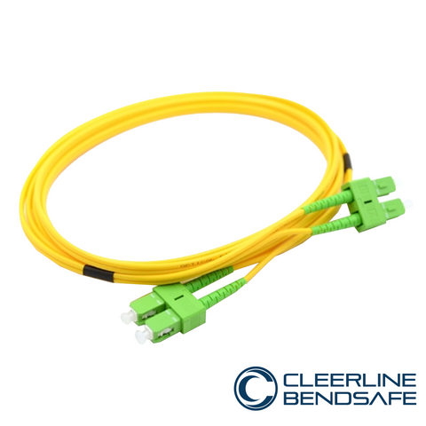 SC APC to SC APC Duplex 3.0mm Patch Cables - BendSafe