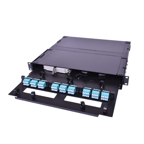 Fiber Enclosure - 1RU Rack-Mount for 3 LGX Panels