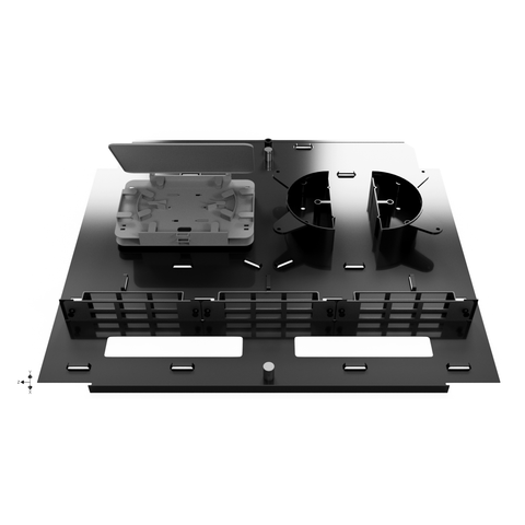 Fiber Enclosure - 1RU Rack-Mount for 3 LGX Panels