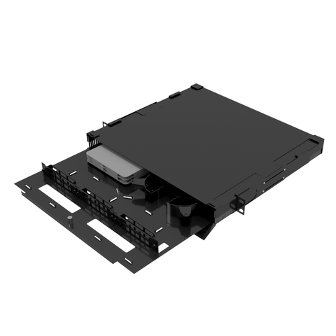 Fiber Enclosure - 1RU Rack-Mount for 3 LGX Panels