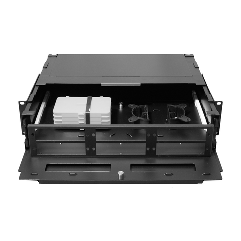 Fiber Enclosure - 2RU Rack-Mount for 6 LGX Panels