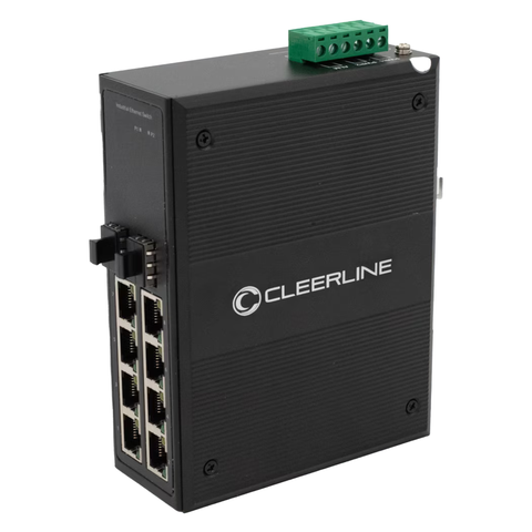 1G Industrial Fiber-Enabled Network Switch - 2 SFP x 8 RJ45 with PoE+