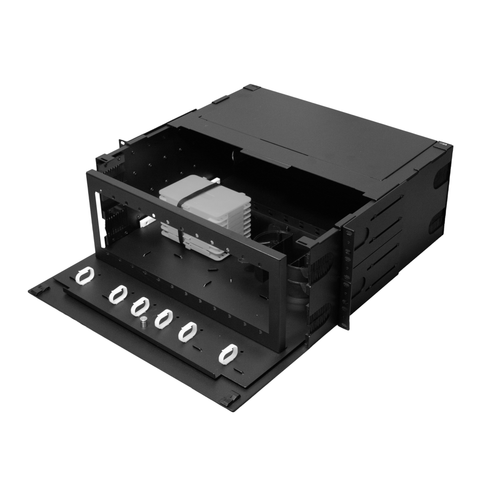 Fiber Enclosure - 4RU Rack-Mount for 12 LGX Panels