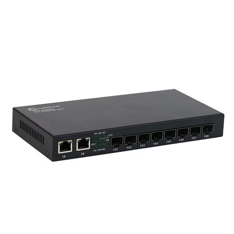 1G Fiber-Enabled Network Switch - 8 SFP x 2 RJ45