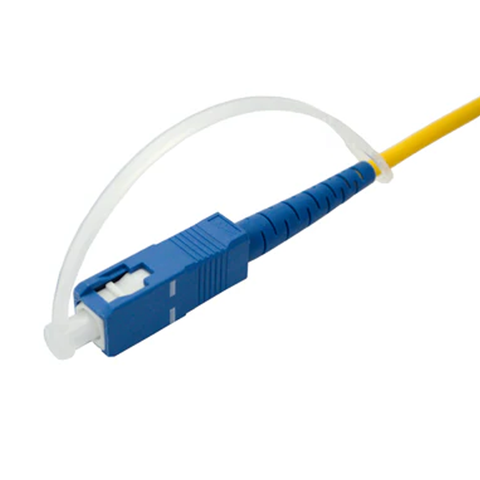 Fiber Connector Dust Cap with Lanyard
