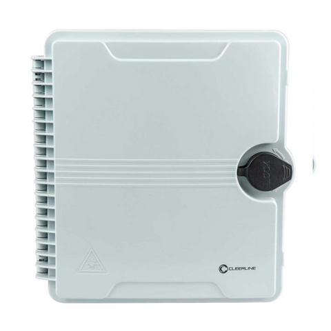 Fiber Enclosure - Indoor/Outdoor Plastic Wall-Mount for 12 Adapters