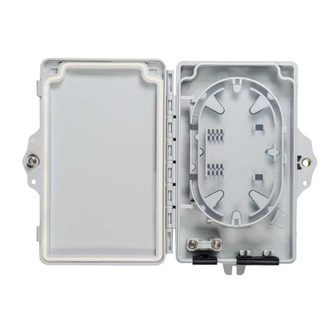 Fiber Enclosure - Indoor/Outdoor Plastic Wall-Mount for 2 Adapters