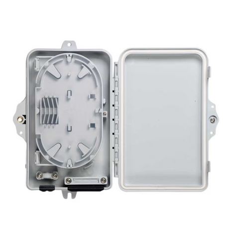 Fiber Enclosure - Indoor/Outdoor Plastic Wall-Mount for 4 Adapters